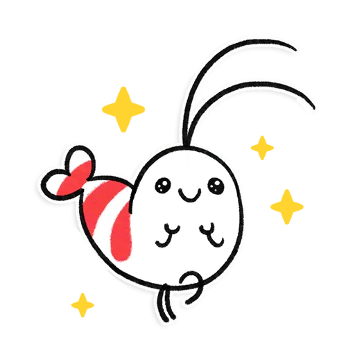 😳 Стикер «Shy Shrimp» для Telegram