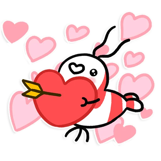 🥰 Стикер «Shy Shrimp» для Telegram