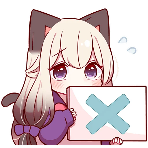 ❌ Стикер «Сиамская кошечка 2» для Telegram