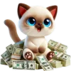 🤑 Эмодзи «Сиамский котик» для Telegram