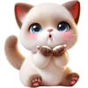 😘 Эмодзи «Сиамский котик» для Telegram