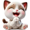 🙏 Эмодзи «Сиамский котик» для Telegram