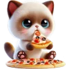🍕 Эмодзи «Сиамский котик» для Telegram