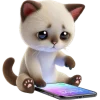📱 Эмодзи «Сиамский котик» для Telegram