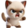 👊 Эмодзи «Сиамский котик» для Telegram