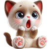 😱 Эмодзи «Сиамский котик» для Telegram