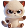 👊 Эмодзи «Сиамский котик» для Telegram