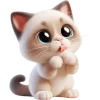 😋 Эмодзи «Сиамский котик» для Telegram