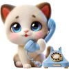 📞 Эмодзи «Сиамский котик» для Telegram