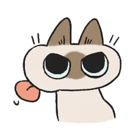 😝 Стикер «Siamese Cat Live» для Telegram