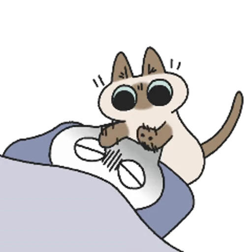 😾 Стикер «Siamese Cat Live» для Telegram