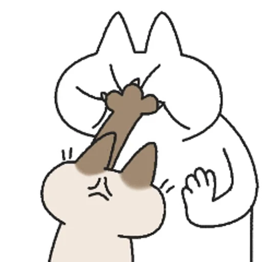 👊 Стикер «Siamese Cat Live» для Telegram