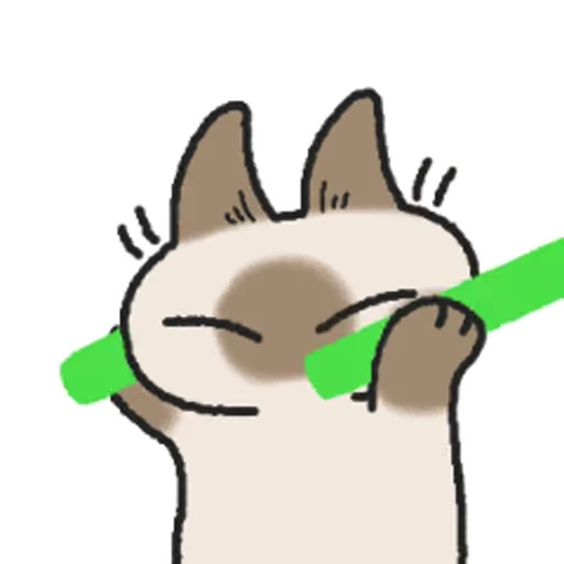 ✌️ Стикер «Siamese Cat Live» для Telegram