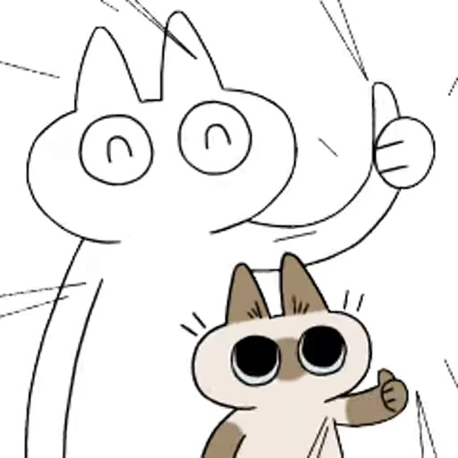 👍 Стикер «Siamese Cat Live» для Telegram