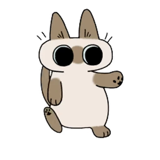 💃 Стикер «Siamese Cat Live» для Telegram