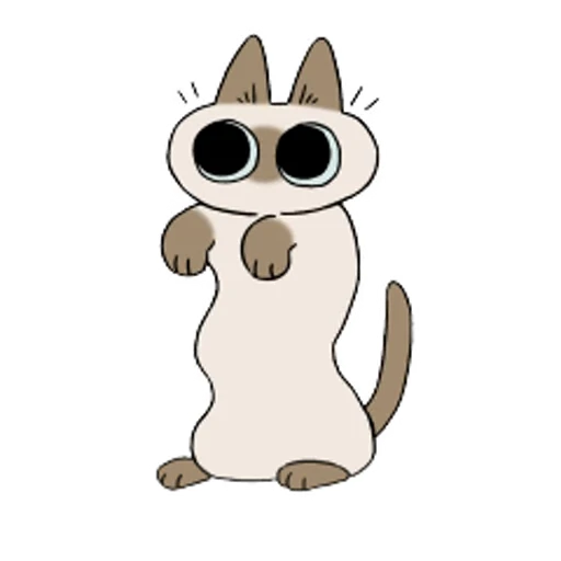 😮 Стикер «Siamese Cat Live» для Telegram
