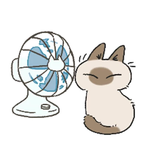 💨 Стикер «Siamese Cat Live» для Telegram