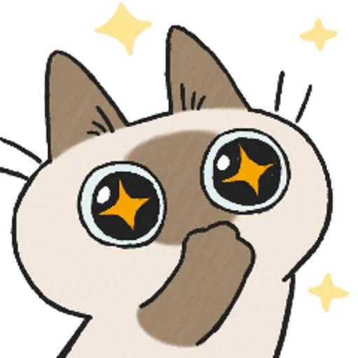 🤩 Стикер «Siamese Cat Live» для Telegram