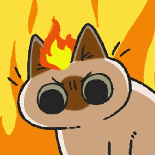😡 Стикер «Siamese Cat Live» для Telegram