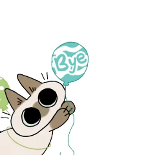 🎈 Стикер «Siamese Cat Live» для Telegram
