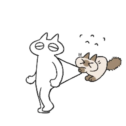 😖 Стикер «Siamese Cat Live» для Telegram