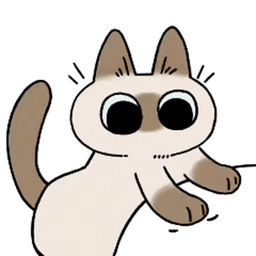 🐾 Стикер «Siamese Cat Live» для Telegram