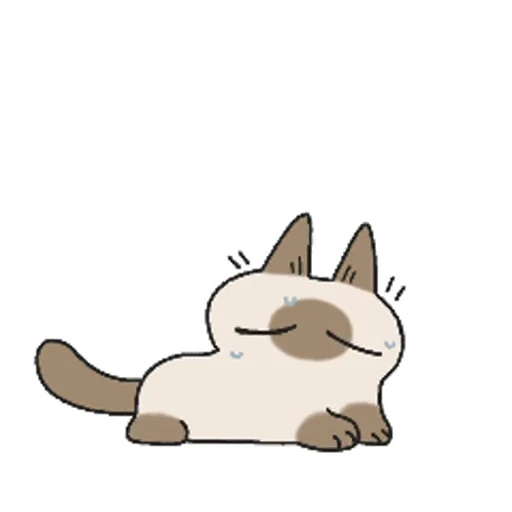 🫠 Стикер «Siamese Cat Live» для Telegram
