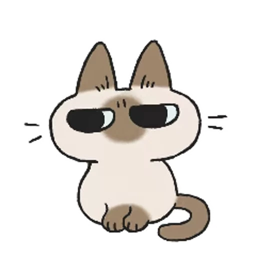 🙄 Стикер «Siamese Cat Live» для Telegram
