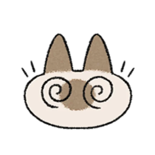 😺 Стикер «Kawaii Siamese» для Telegram