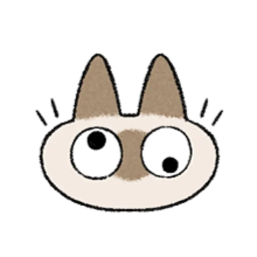 😺 Стикер «Kawaii Siamese» для Telegram