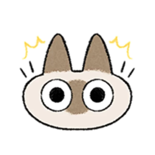 😺 Стикер «Kawaii Siamese» для Telegram