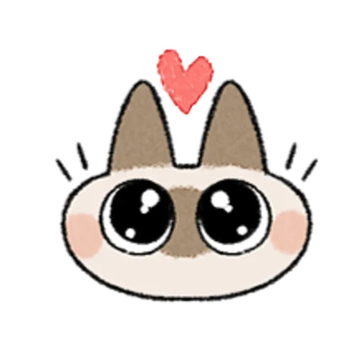 😺 Стикер «Kawaii Siamese» для Telegram