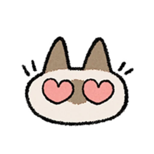 😺 Стикер «Kawaii Siamese» для Telegram