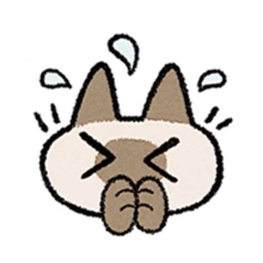 😺 Стикер «Kawaii Siamese» для Telegram