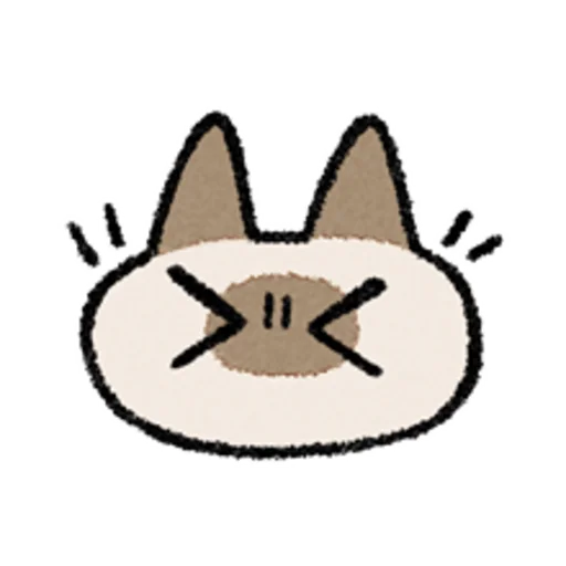 😺 Стикер «Kawaii Siamese» для Telegram