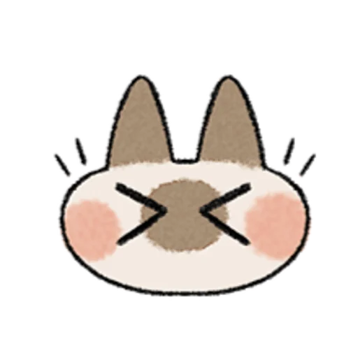 😺 Стикер «Kawaii Siamese» для Telegram
