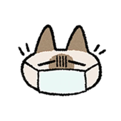 😺 Стикер «Kawaii Siamese» для Telegram