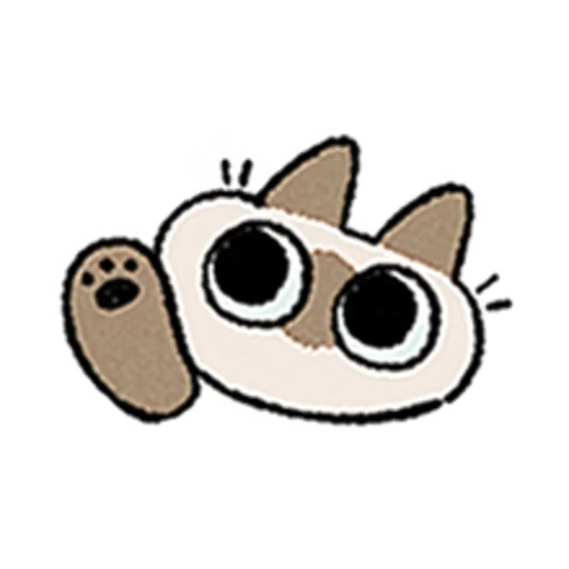 😺 Стикер «Kawaii Siamese» для Telegram