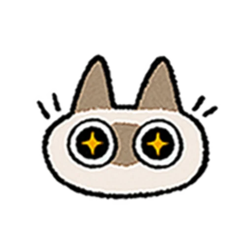 😺 Стикер «Kawaii Siamese» для Telegram