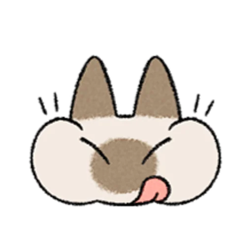 😺 Стикер «Kawaii Siamese» для Telegram