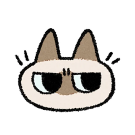 😺 Стикер «Kawaii Siamese» для Telegram