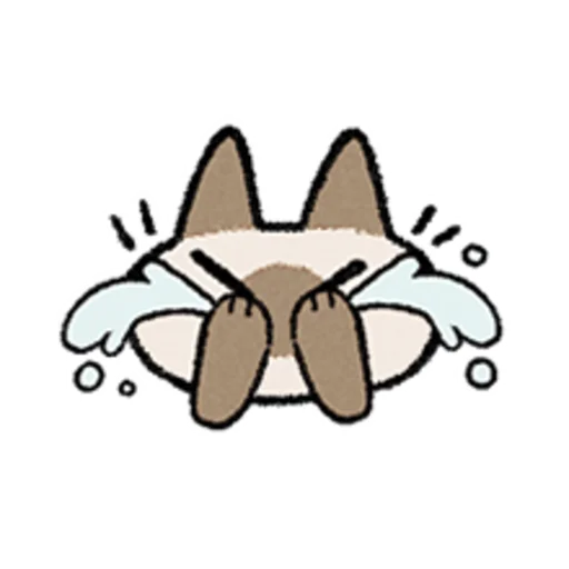 😺 Стикер «Kawaii Siamese» для Telegram