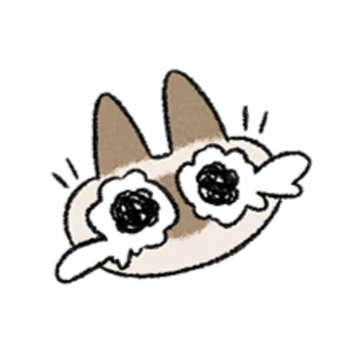 😺 Стикер «Kawaii Siamese» для Telegram
