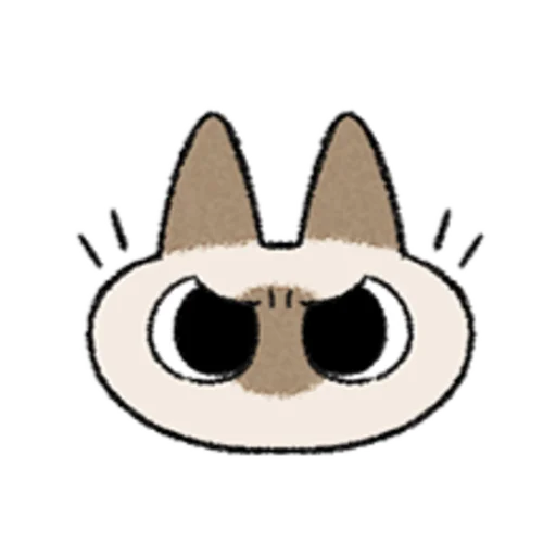 😺 Стикер «Kawaii Siamese» для Telegram
