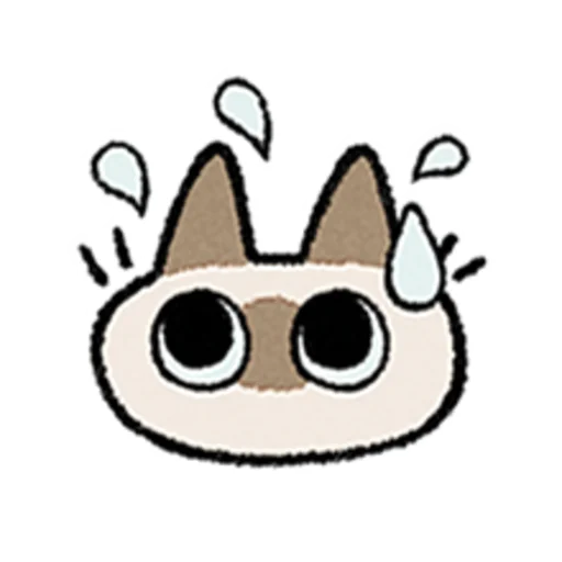 😺 Стикер «Kawaii Siamese» для Telegram