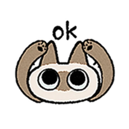 😺 Стикер «Kawaii Siamese» для Telegram