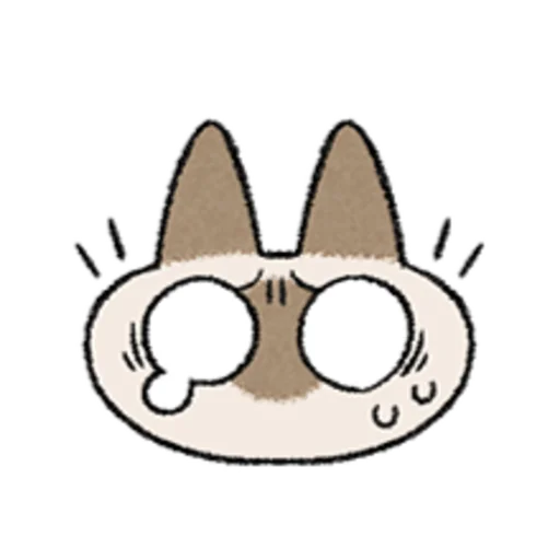😺 Стикер «Kawaii Siamese» для Telegram