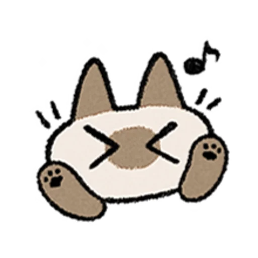 😺 Стикер «Kawaii Siamese» для Telegram