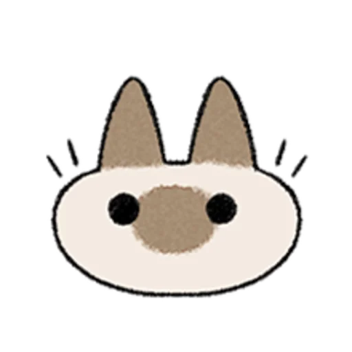 😺 Стикер «Kawaii Siamese» для Telegram