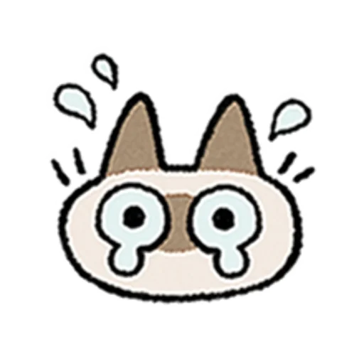😺 Стикер «Kawaii Siamese» для Telegram